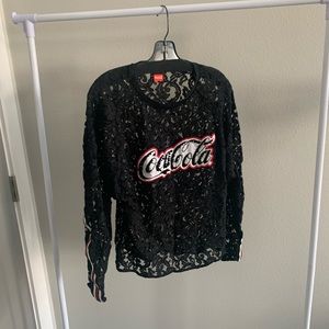 Pinko*Coca Cola Black Lace Blouse